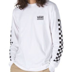 CHECKERED VEE LONG SLEEVE T-SHIRT